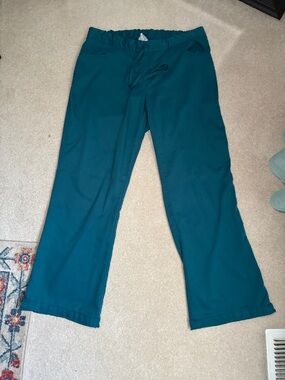 Grey's Anatomy Teal Drawstring Scrub Pants